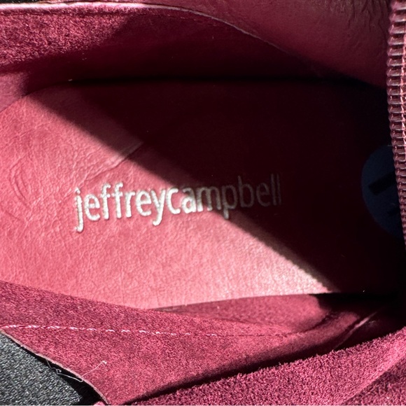 New Jeffrey Campbell PARISAH-2 Wine Burgundy Suede Over-the-Knee Boots - Picture 7 of 7